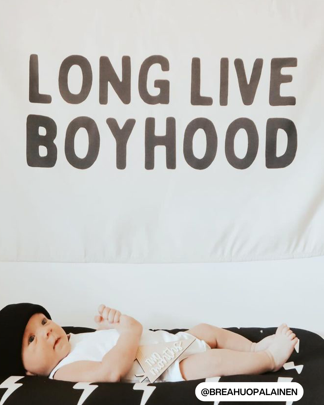 Long Live Boyhood Banner (Natural)