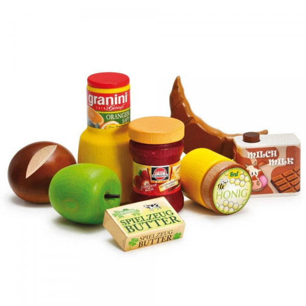 Erzi Breakfast 8 Piece Set - Play Food Made in Germany