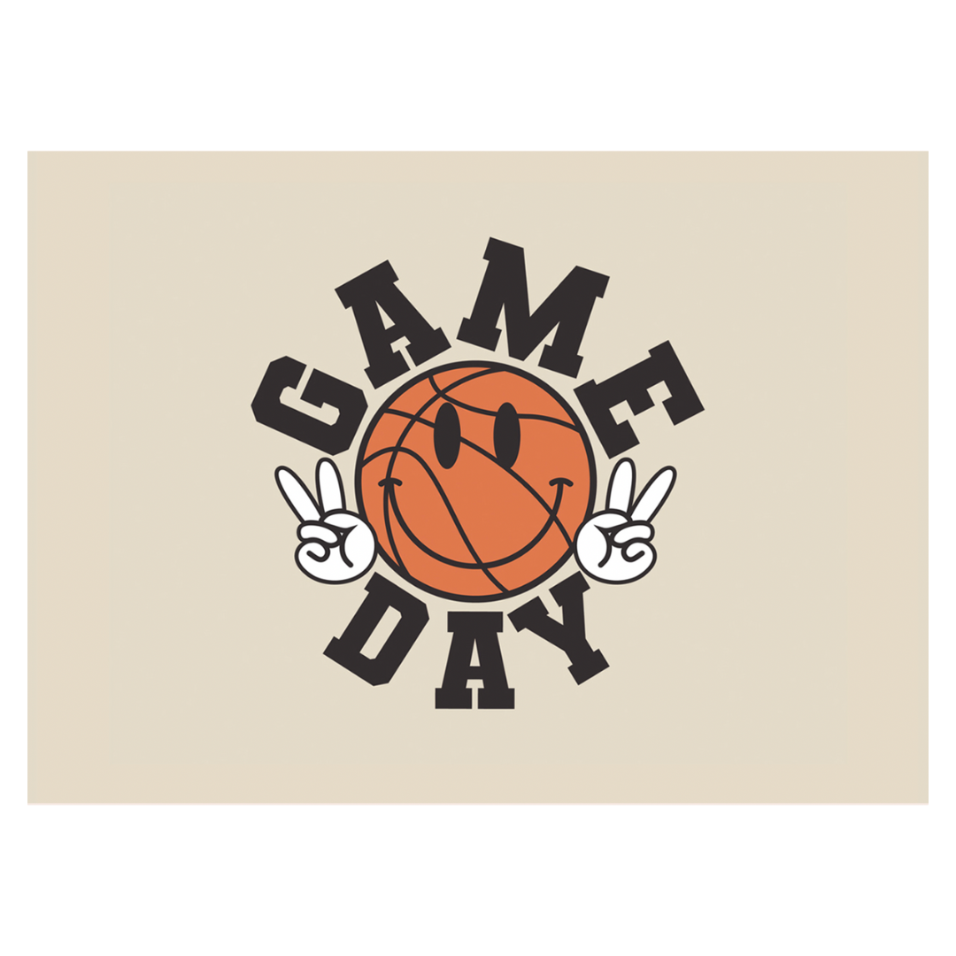 Bannière de basket-ball du jour du match