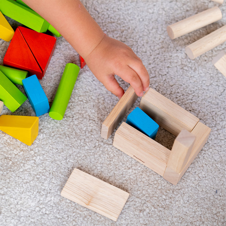 40 Colourful Unit Blocks by PlanToys