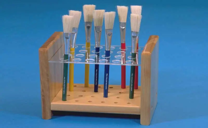 Classic Wooden Paintbrush Stand - Made in Canada