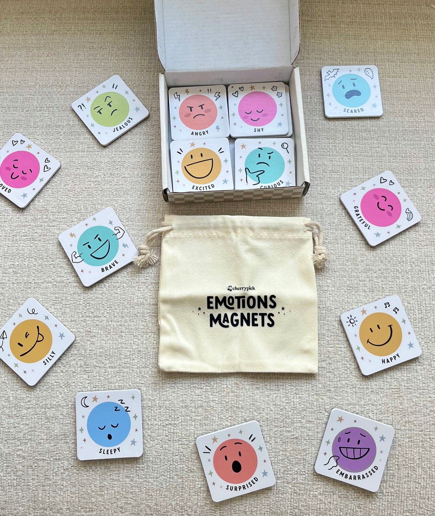 Emotions Magnets - Soft Foam Magnets (20pc set)