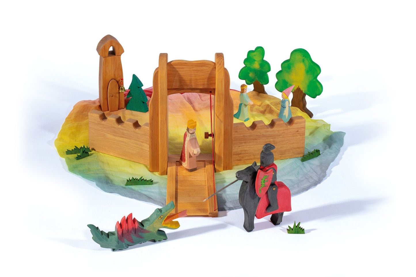 Mur de château bas - Jouets en bois Ostheimer