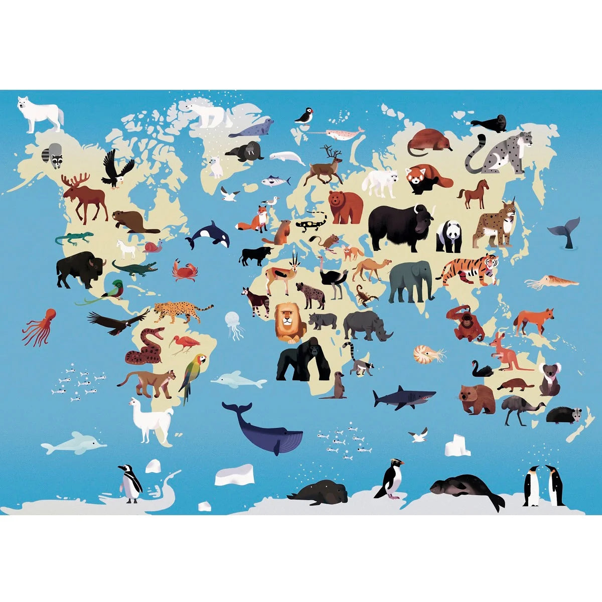 (DAMAGED BOX) Discovery Animals Puzzle (500 pcs) - by POPPIK