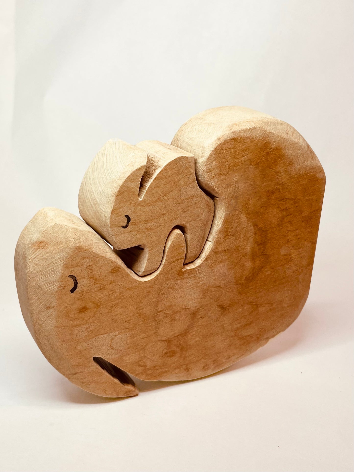 Handmade Bunny Hug Puzzle - Made in Canada