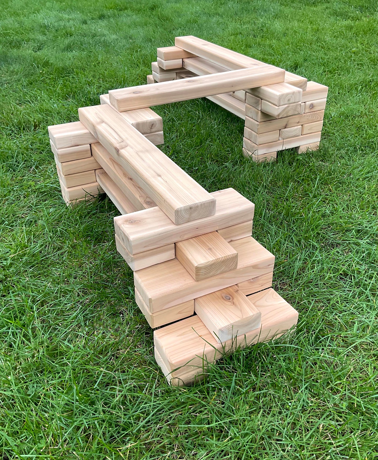Cedar Stacking Balance Beams (Set of 8) - Just Playing (Made in Canada)