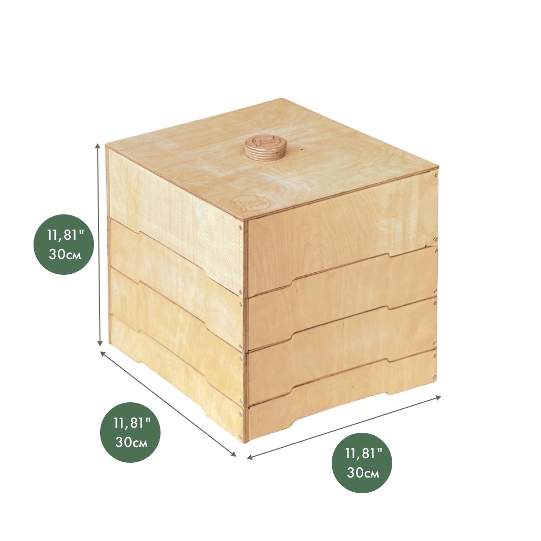 Rangement/trieur en bois pour blocs LEGO