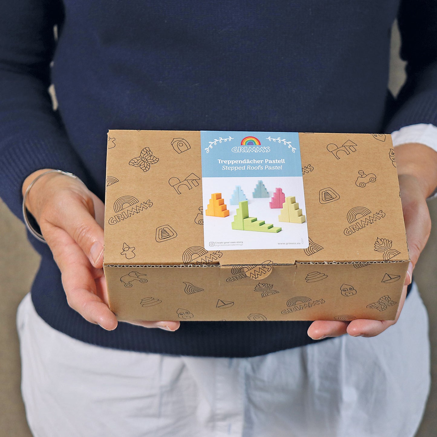 Grimm's - Stepped Roofs Pastel (12 pcs)