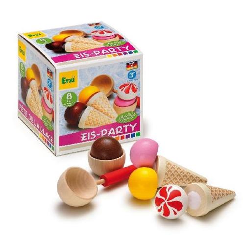 Erzi Ice Cream Party Set - Nourriture ludique fabriquée en Allemagne