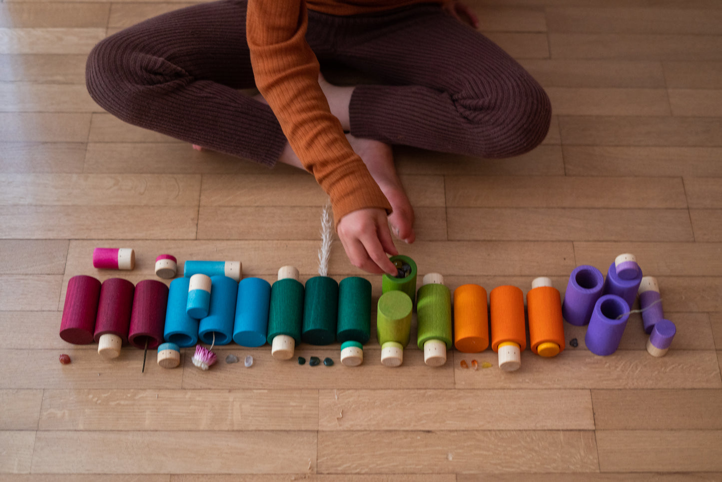 Grapat Wood Half Lola "LA" (36 Pieces) - Non-Basic Colours