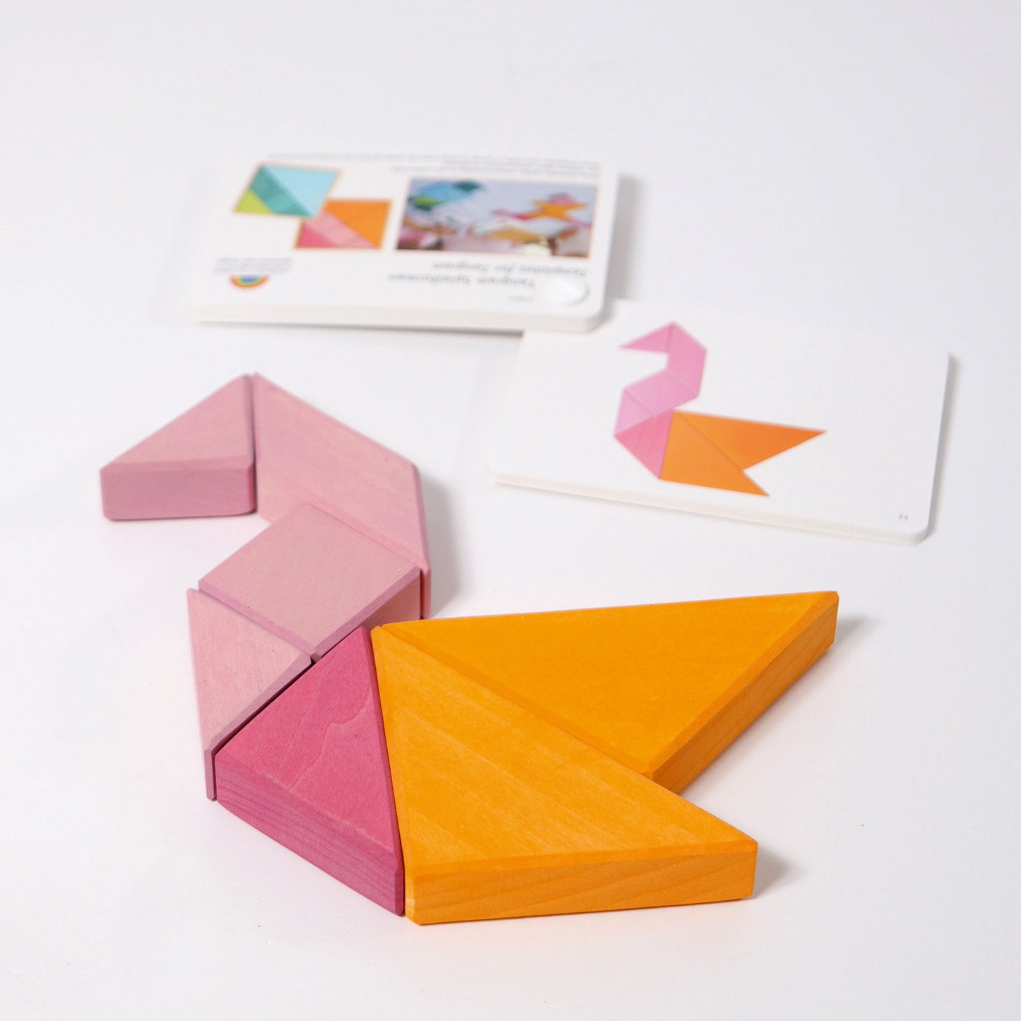 Grimm's - Tangram Puzzle Pink-Orange