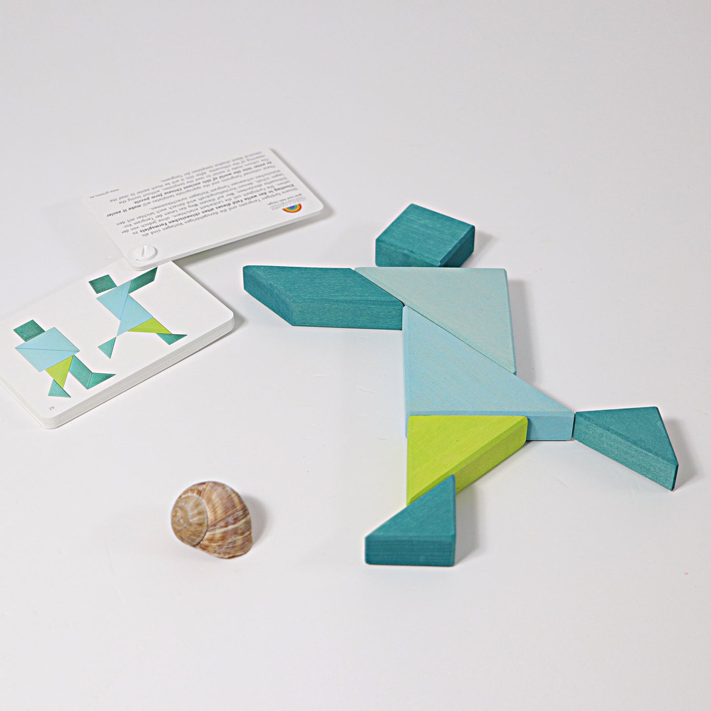 Grimm's - Tangram Puzzle Turquoise