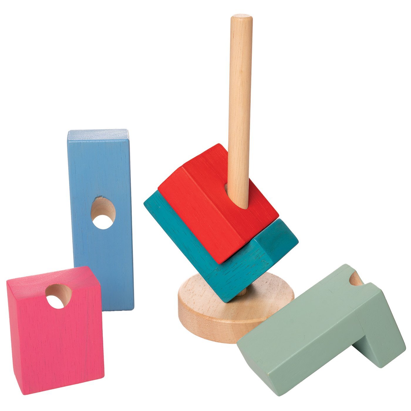 Bam Stack-a-Lacka Stacker by Manhattan Toy - Wood Wood Toys Canada's Favourite Montessori Toy Store