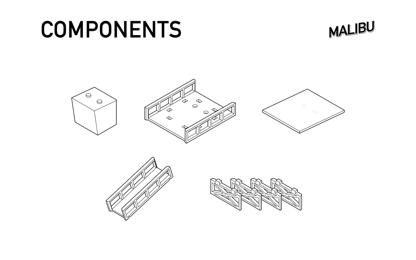 Candylab Toys Lone Malibu Beach Tower - Modern Vintage Scenery - Wood Wood Toys Canada's Favourite Montessori Toy Store