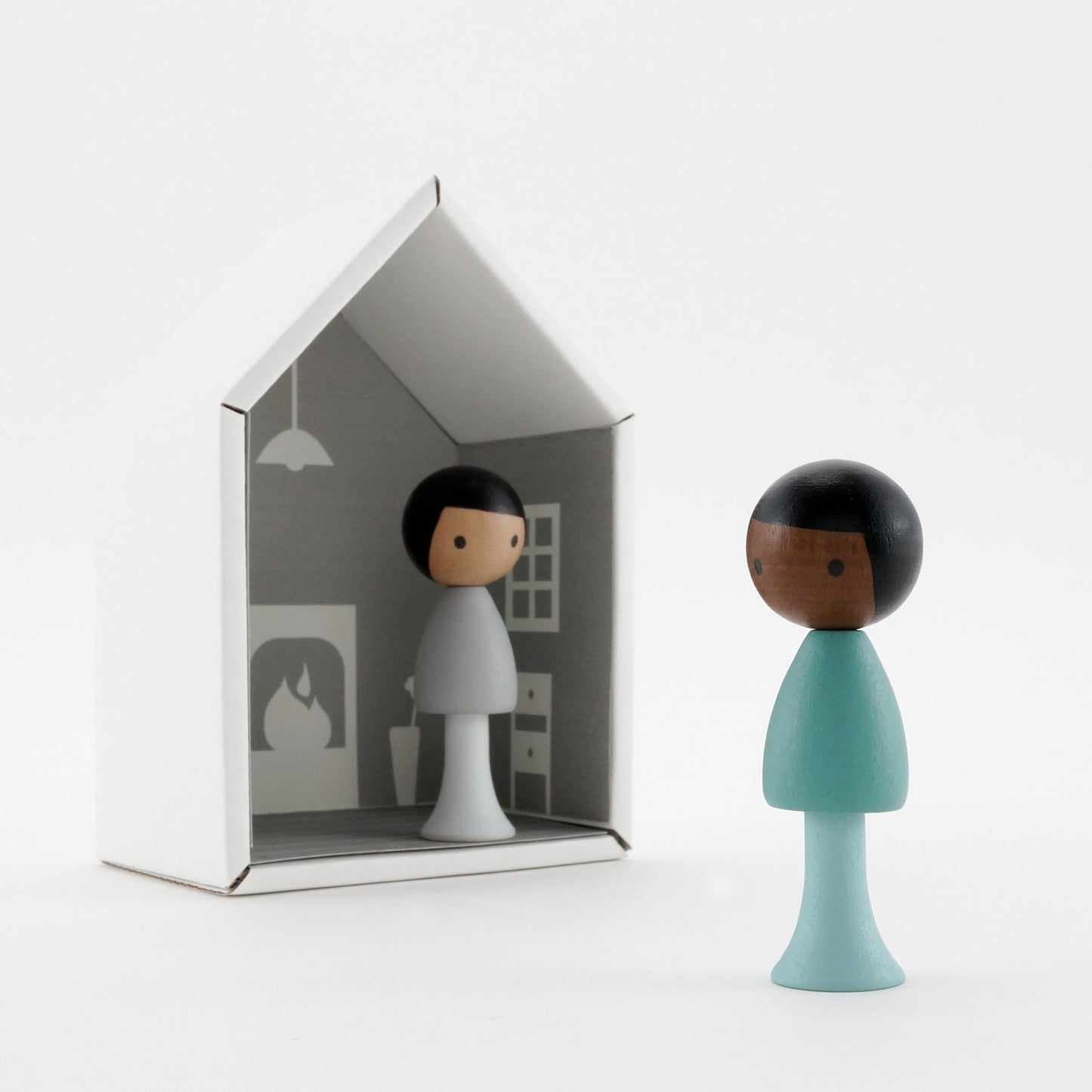 CLiCQUES Magnetic Figurines - Sam & Justin - Wood Wood Toys Canada's Favourite Montessori Toy Store