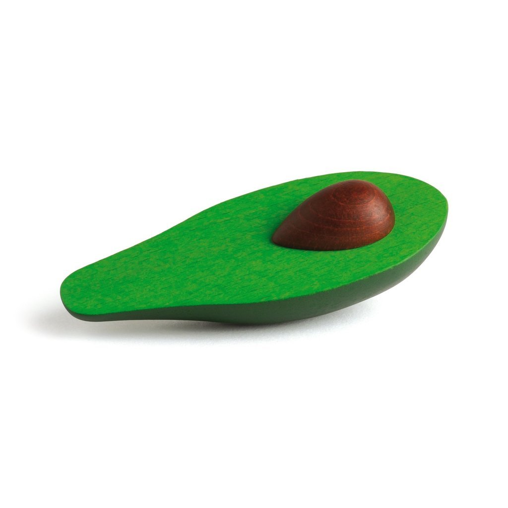 Erzi Avocado Half - Play Food Made in Germany - Wood Wood Toys Canada's Favourite Montessori Toy Store