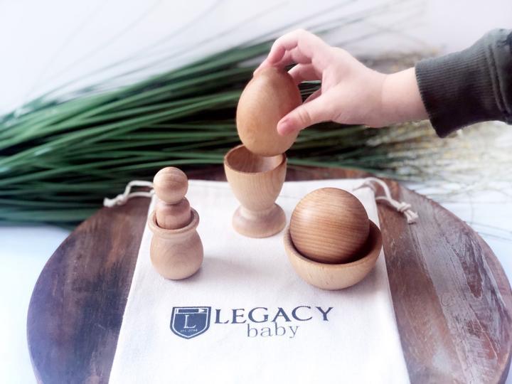 Natural Montessori Baby Toy Set by Legacy Learning Academy - Wood Wood Toys Canada's Favourite Montessori Toy Store