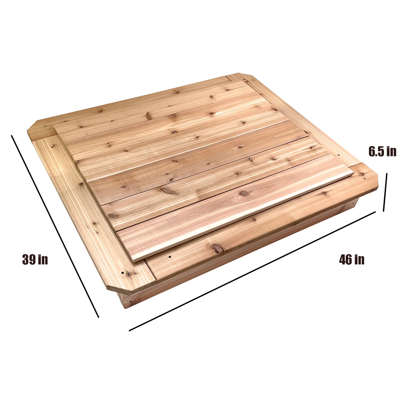 Cedar Sandbox with Lid - Just Playing (Made in Canada)