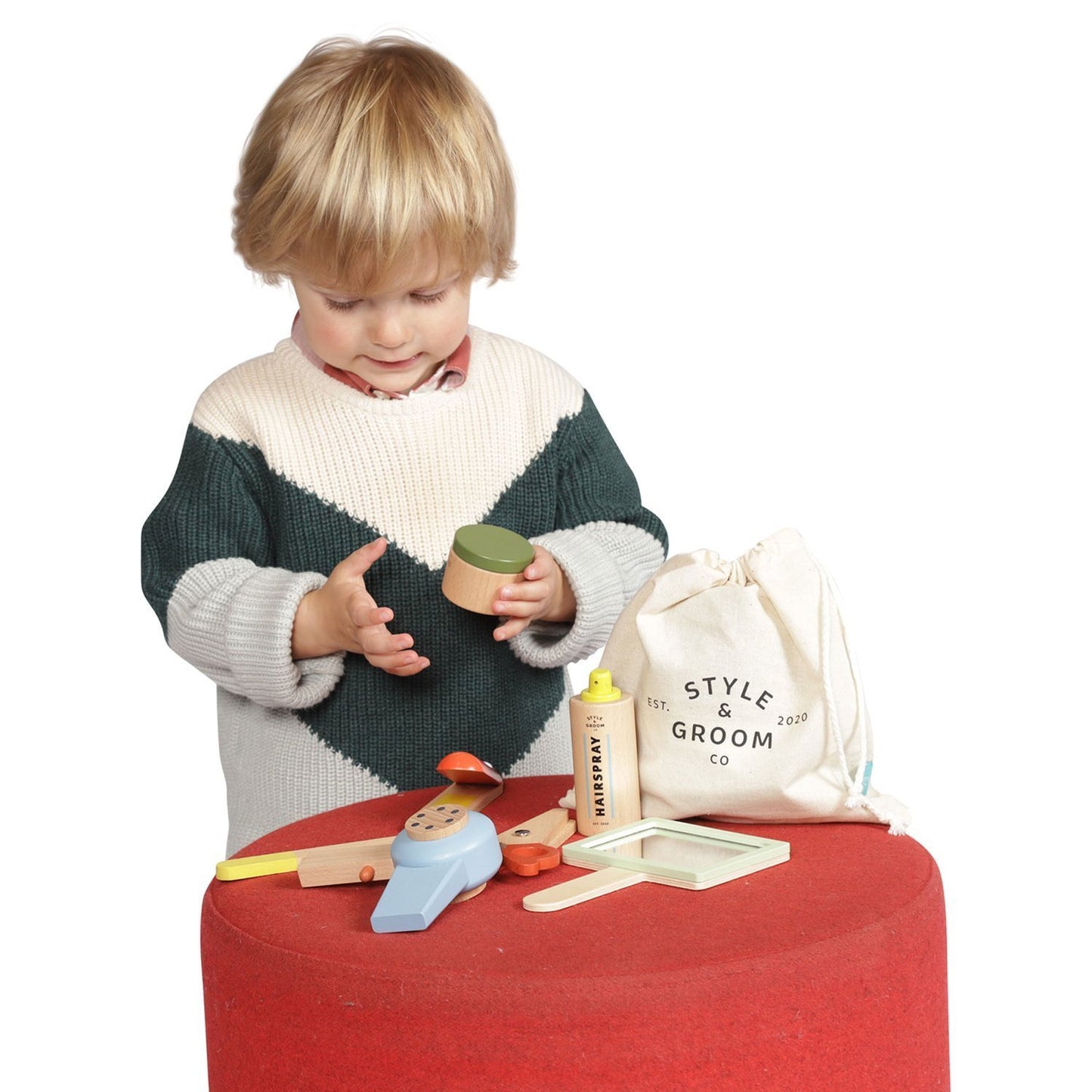 Style & Groom Hairdressing Set by Manhattan Toys - Wood Wood Toys Canada's Favourite Montessori Toy Store