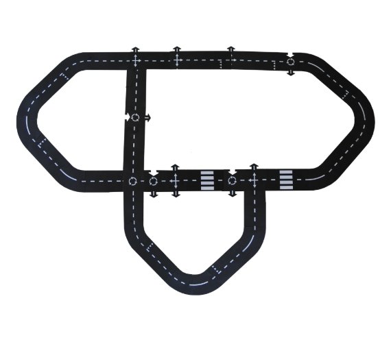 Waytoplay Flexible Roads - King of the Road Set (40 pieces) - Wood Wood Toys Canada's Favourite Montessori Toy Store