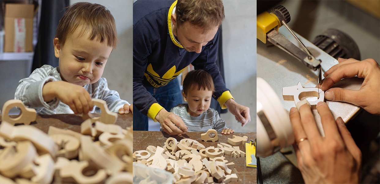 Wooden Elephant Teether by Avdar - Wood Wood Toys Canada's Favourite Montessori Toy Store