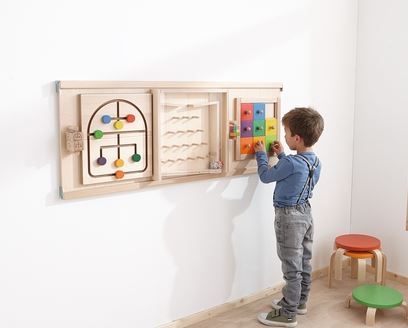 HABA Pro Colorful Squares Sensory Wall Activity, 1023145001