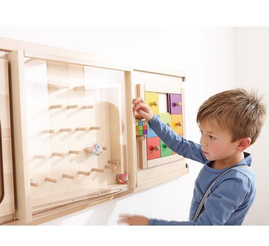 HABA Pro Colorful Squares Sensory Wall Activity, 1023145001