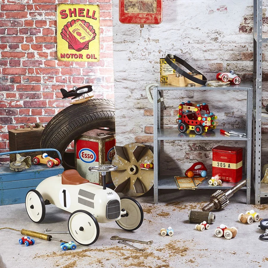(DAMAGED BOX) Vintage Ride-on Car - by Vilac