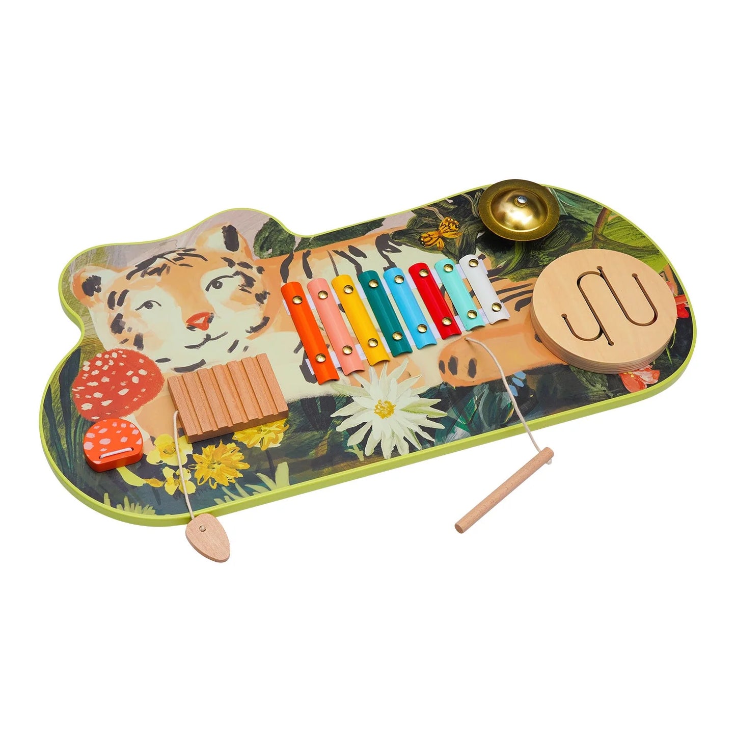 Jouet d'activité en bois Tiger Tunes par Manhattan Toy 