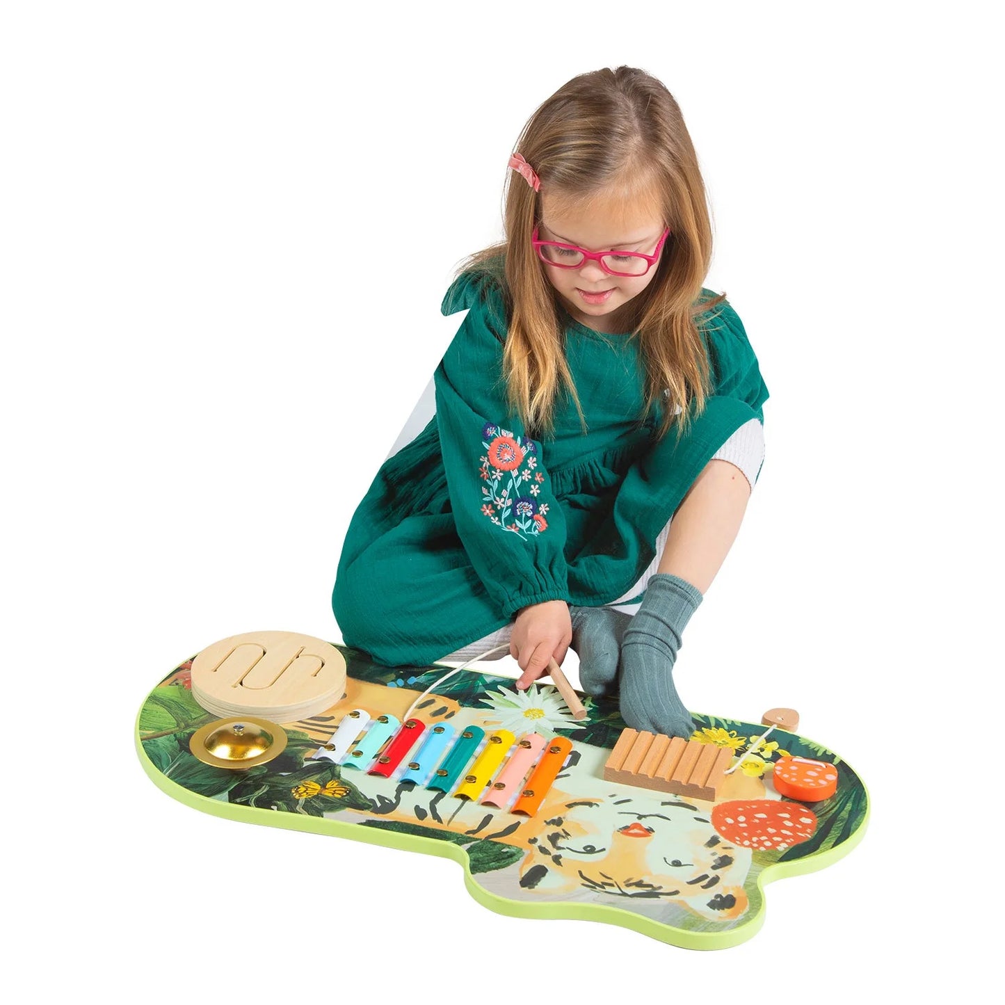 Jouet d'activité en bois Tiger Tunes par Manhattan Toy 