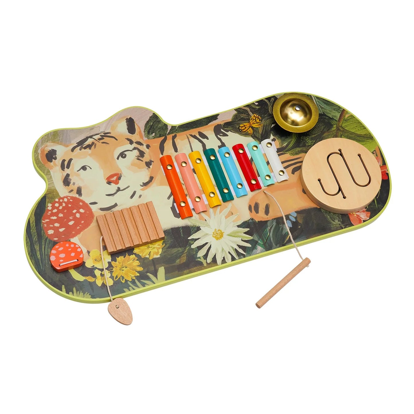 Jouet d'activité en bois Tiger Tunes par Manhattan Toy 