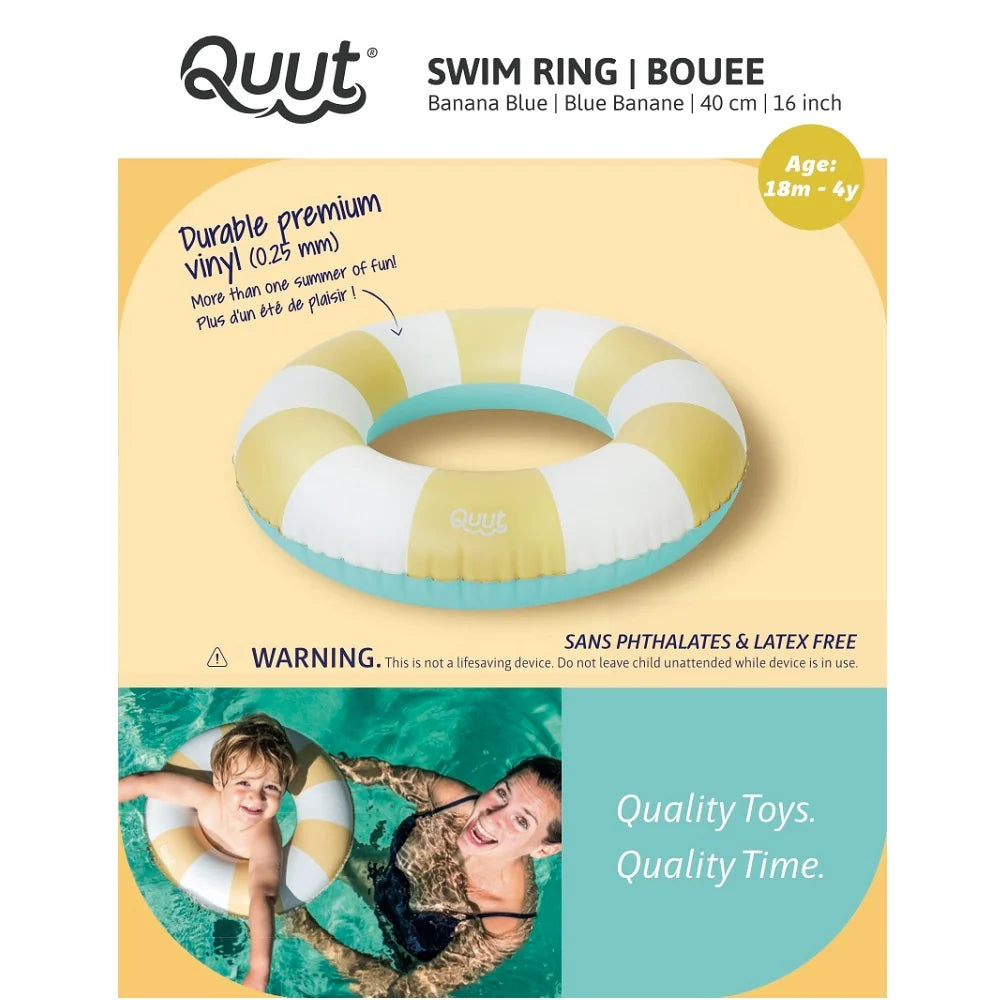 (DAMAGED BOX) Swim Ring - Banana Blue 40cm - Quut