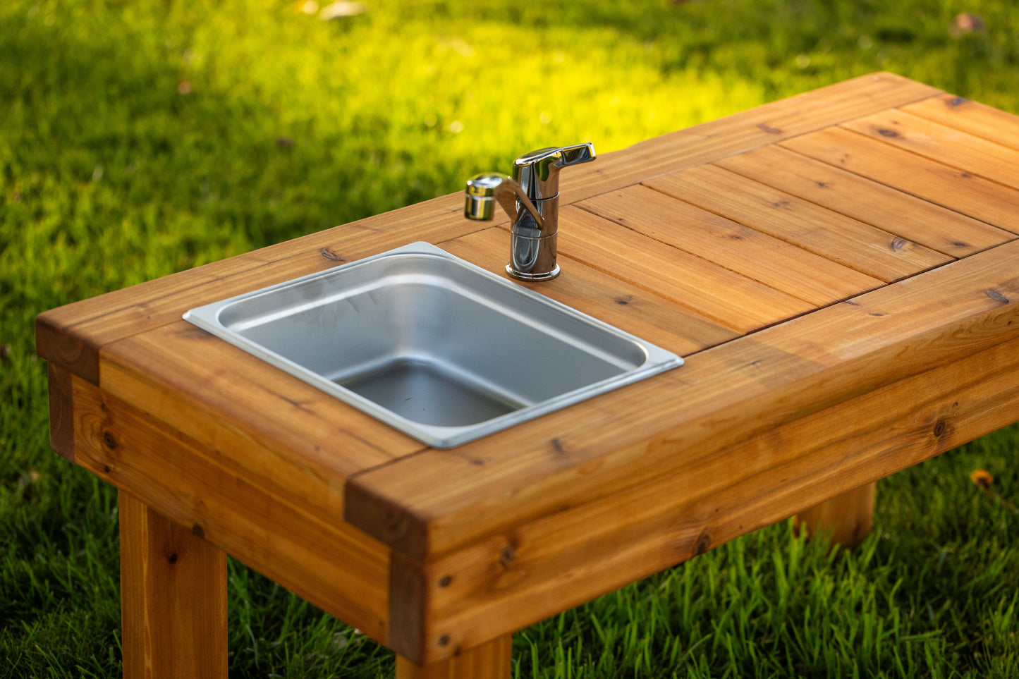 One Sink Simple Mud Kitchen
