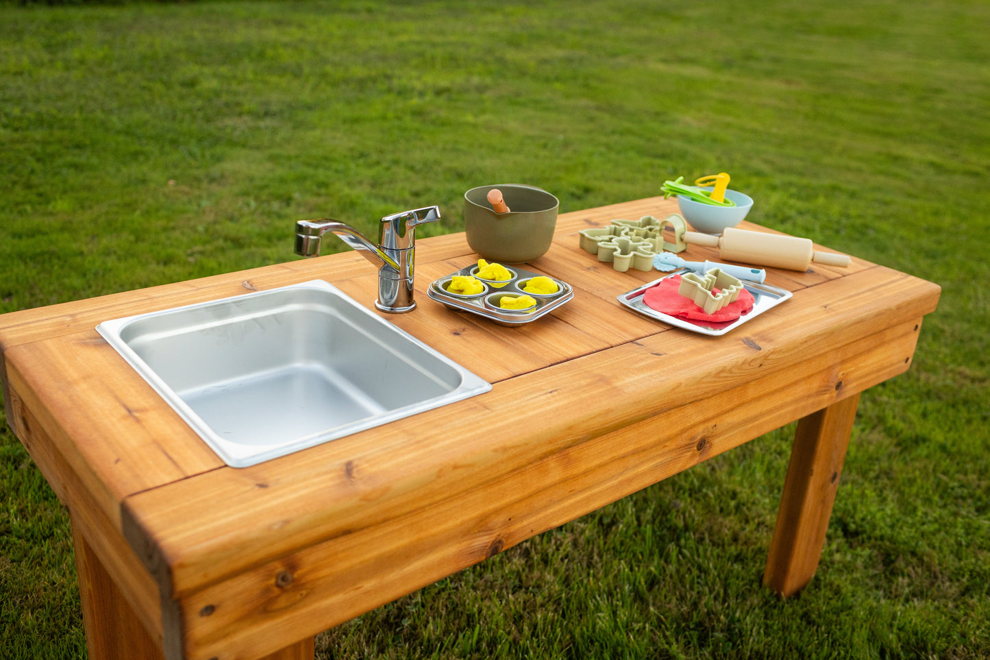 One Sink Simple Mud Kitchen