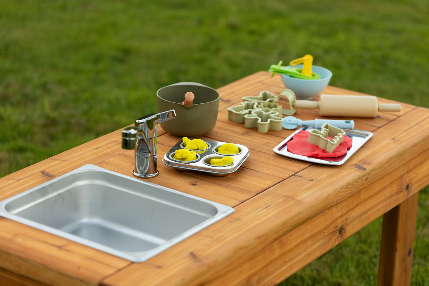 One Sink Simple Mud Kitchen
