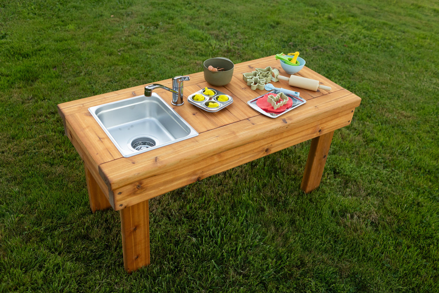 One Sink Simple Mud Kitchen