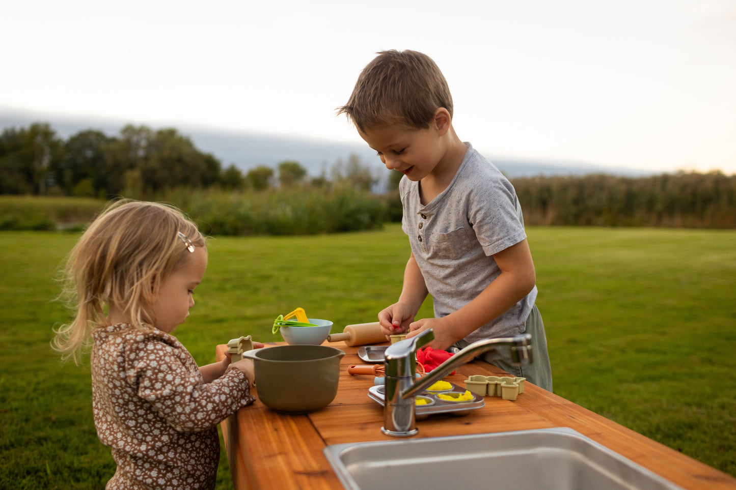 One Sink Simple Mud Kitchen