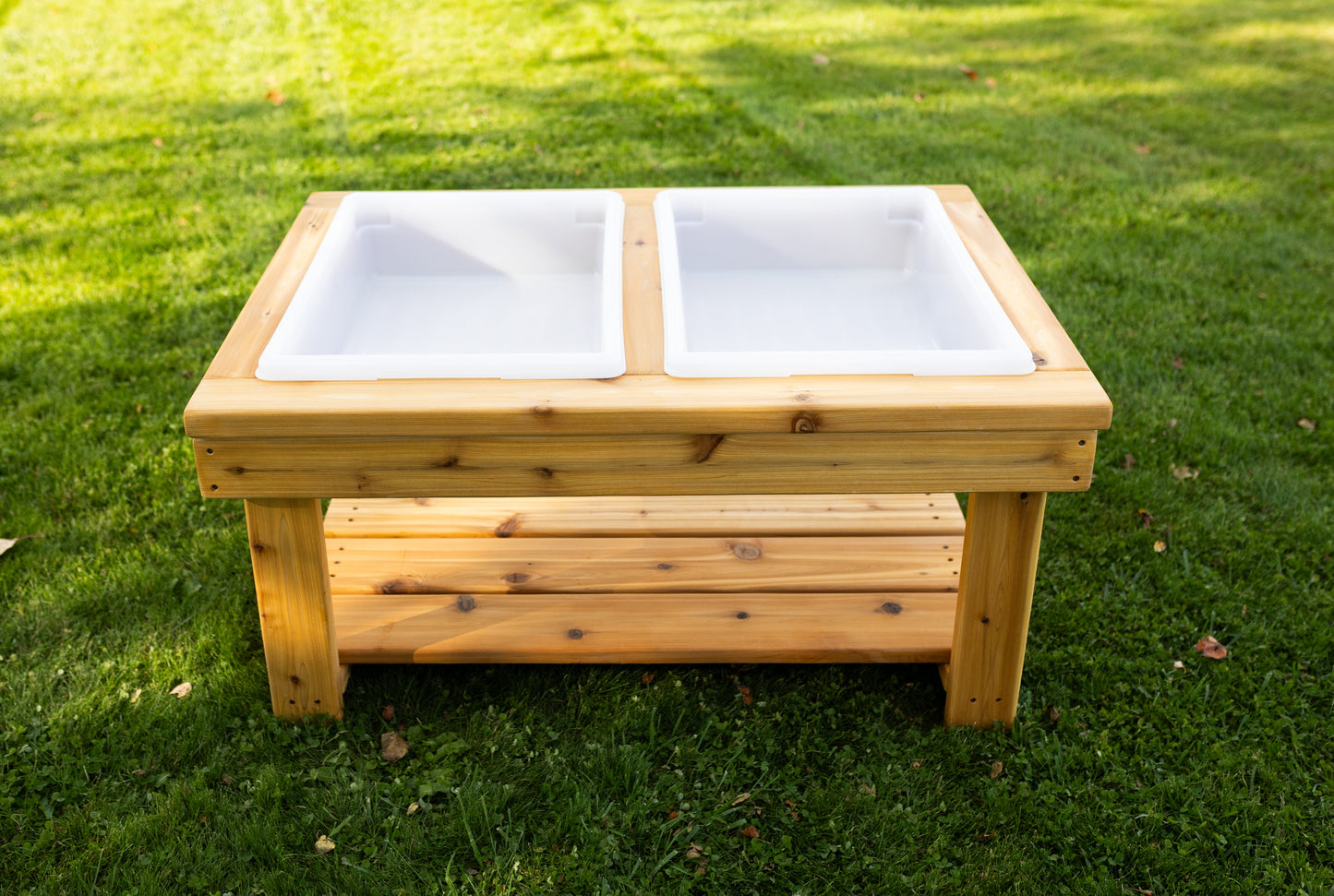 Extra Large 2 Bin Outdoor Sensory Table