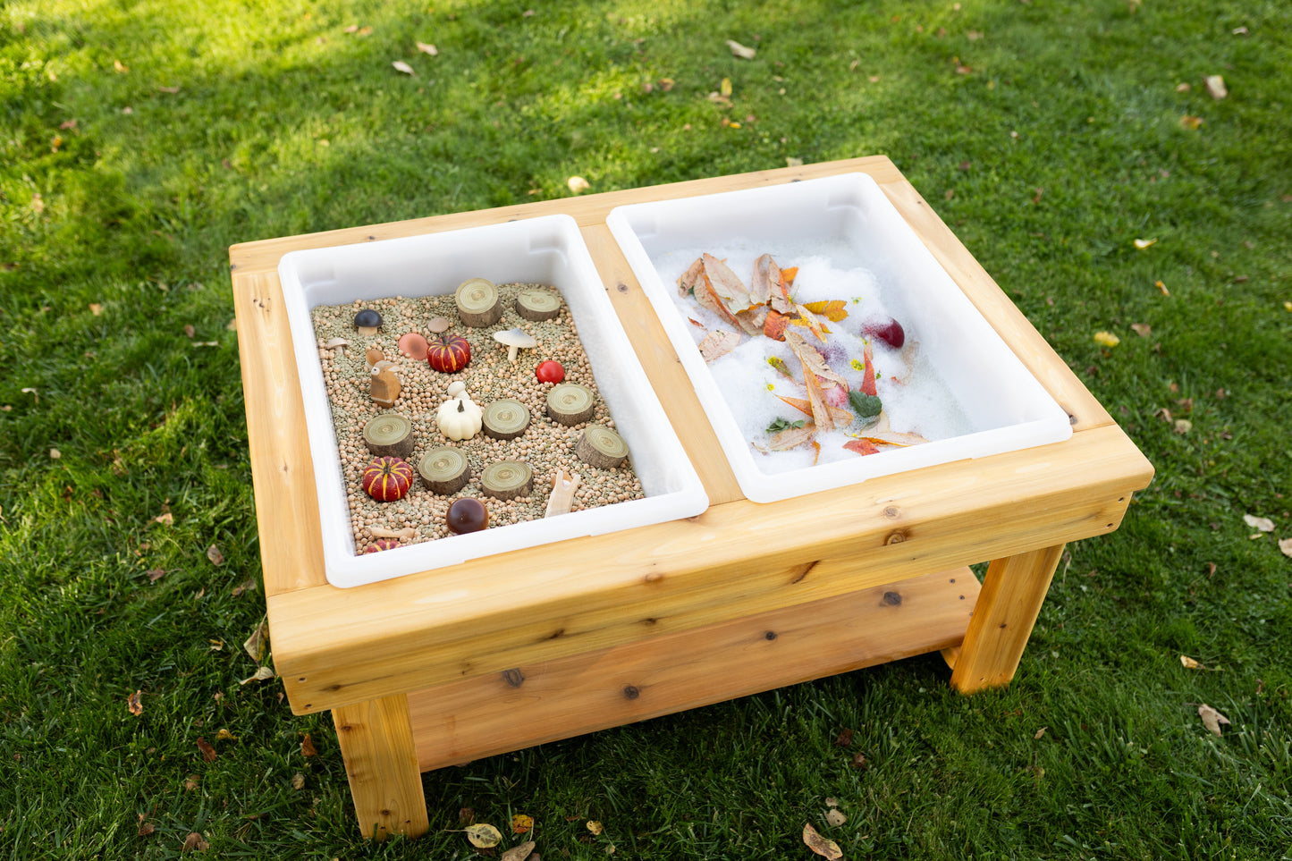 Extra Large 2 Bin Outdoor Sensory Table