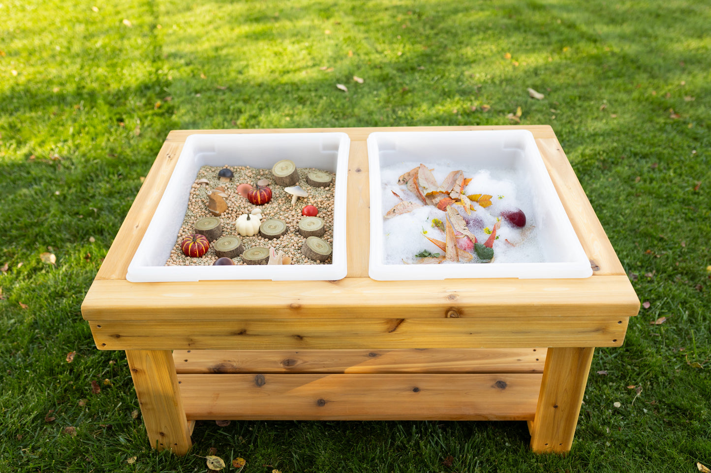 Extra Large 2 Bin Outdoor Sensory Table