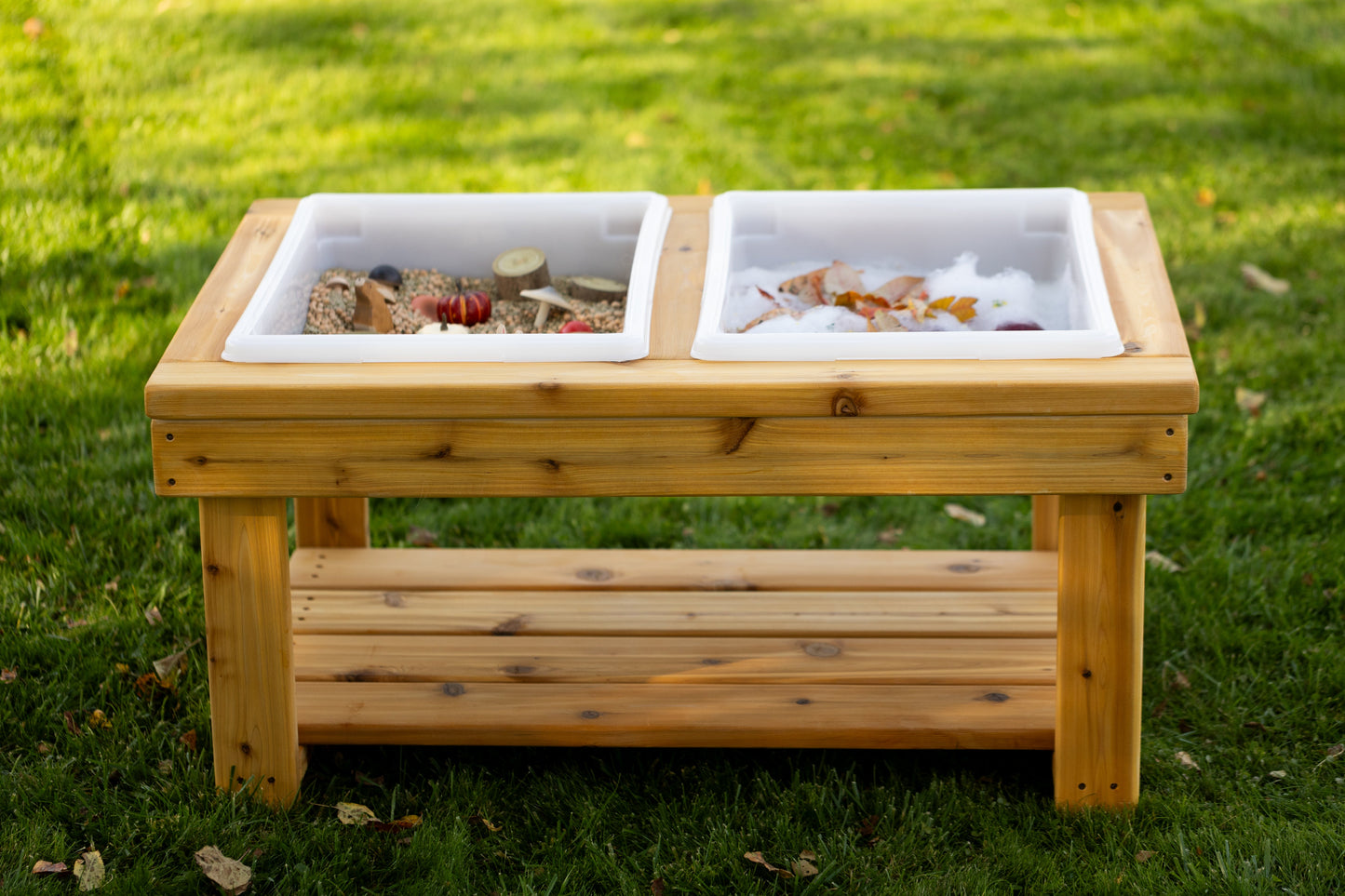 Extra Large 2 Bin Outdoor Sensory Table