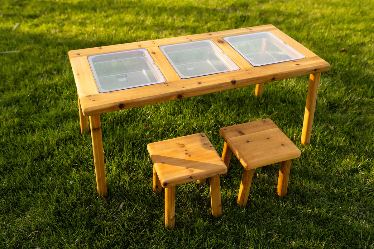 The Essential Three Bin Sensory Table – Wood Wood Toys