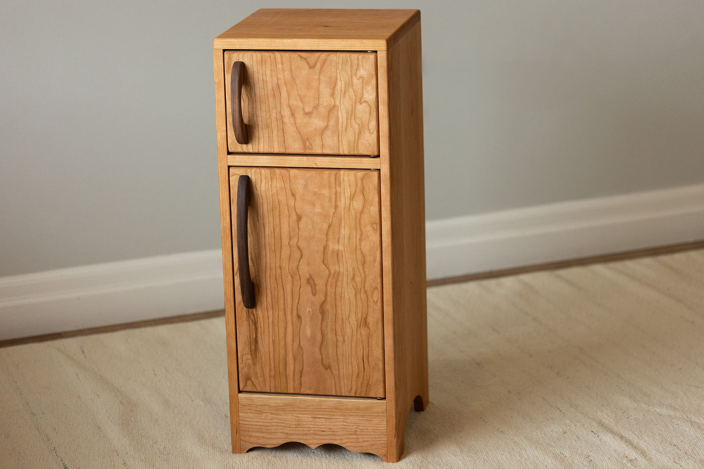 Cherry Hardwood Play Fridge - Handmade in Canada