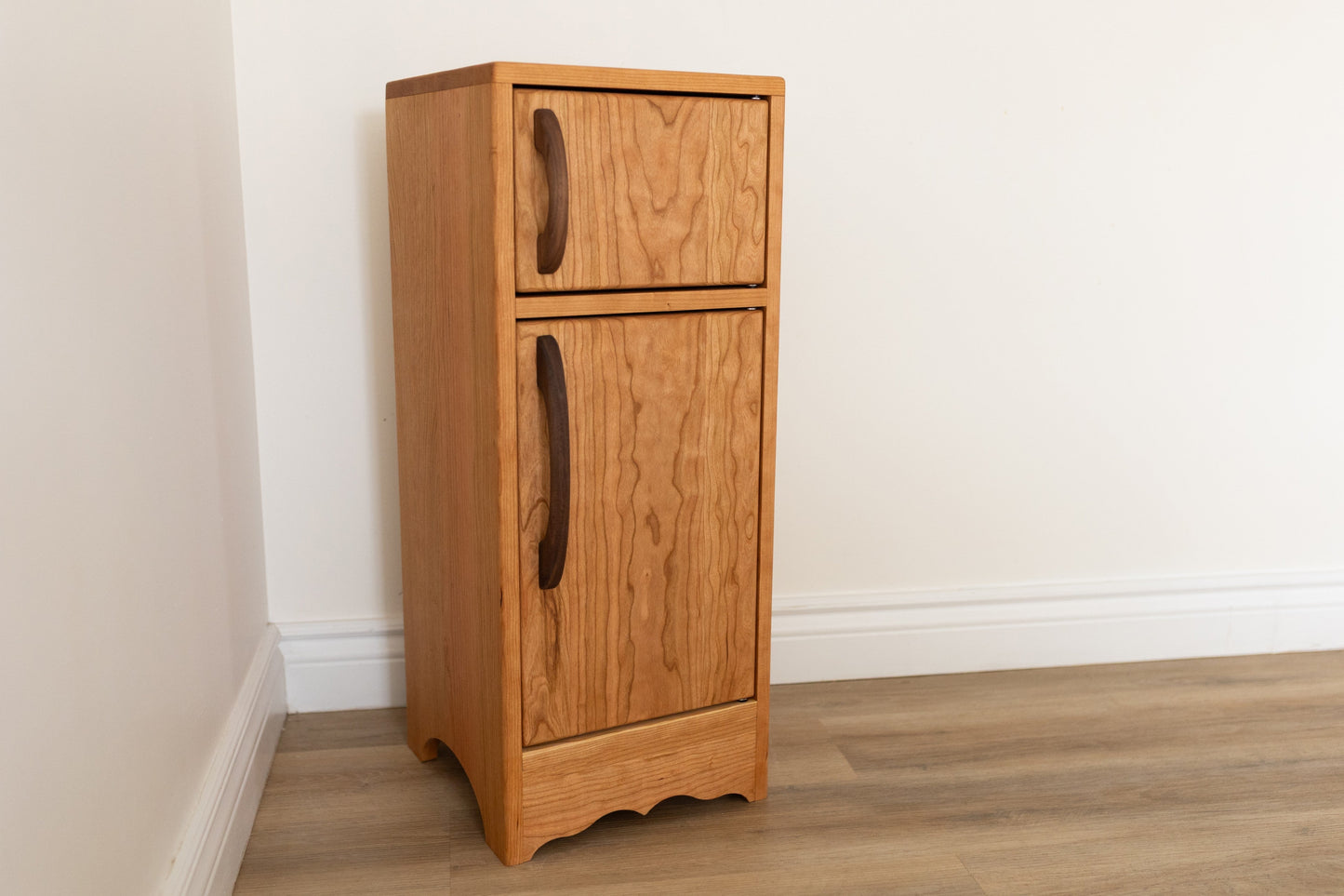 Cherry Hardwood Play Fridge - Handmade in Canada