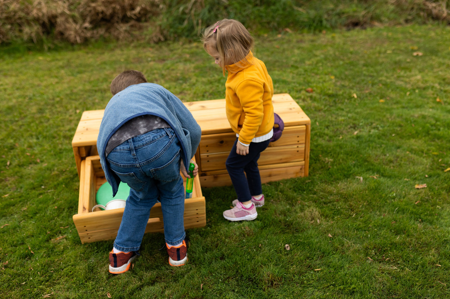 Bench with Storage Drawers