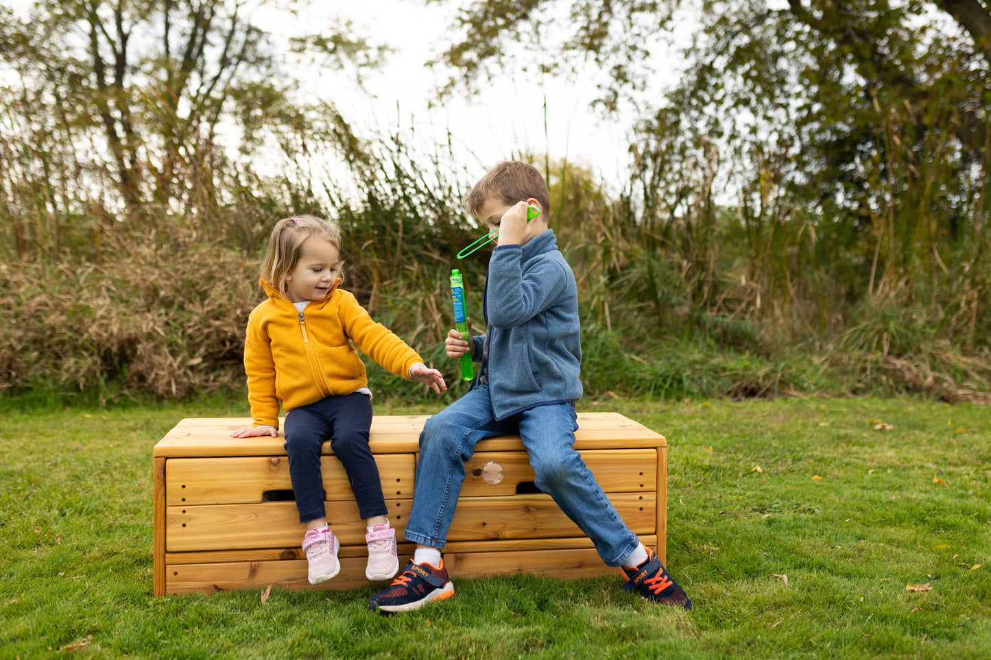 Bench with Storage Drawers