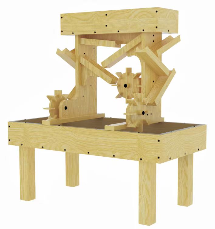 Table à eau d'extérieur en bois pour enfants et tout-petits par Avenlur 