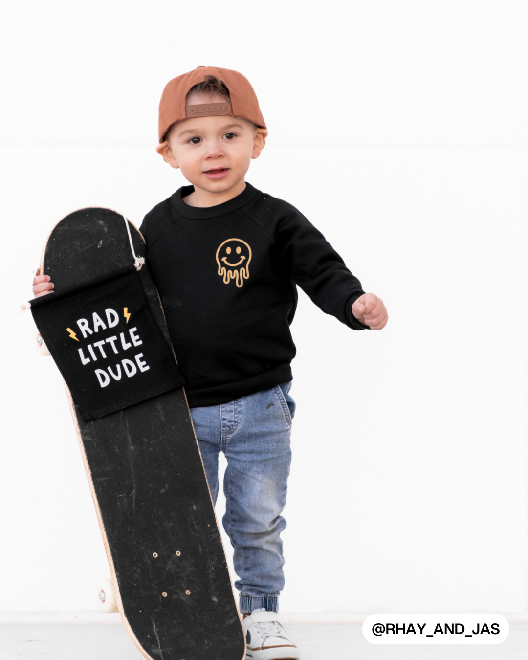 Panneau en toile Rad Little Dude (noir)