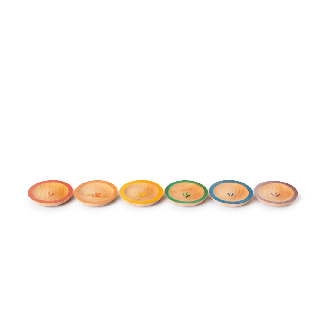 Grapat Wood Dishes (12 Pieces)
