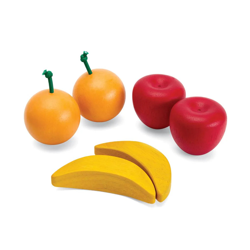 Fresh Produce Set A (Apples, Oranges & Bananas) by PlanToys